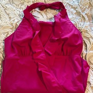 Love Your Assets Fuchsia One Piece Bathing Suit